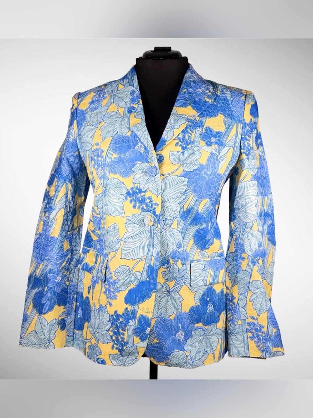 Women’s Roberto Cavalli Floral Print Blazer Size 44 (US 8)